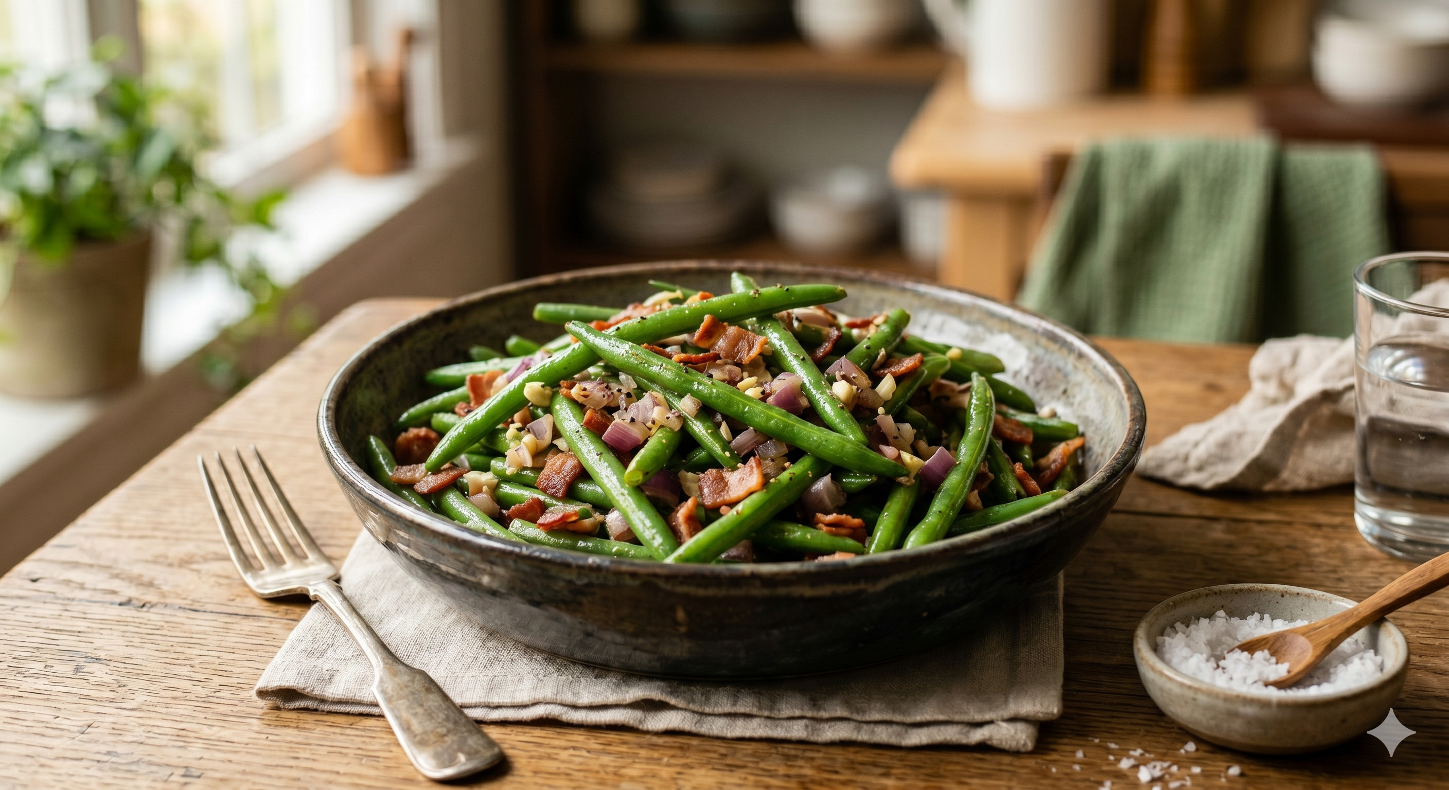 Green Beans with bacon