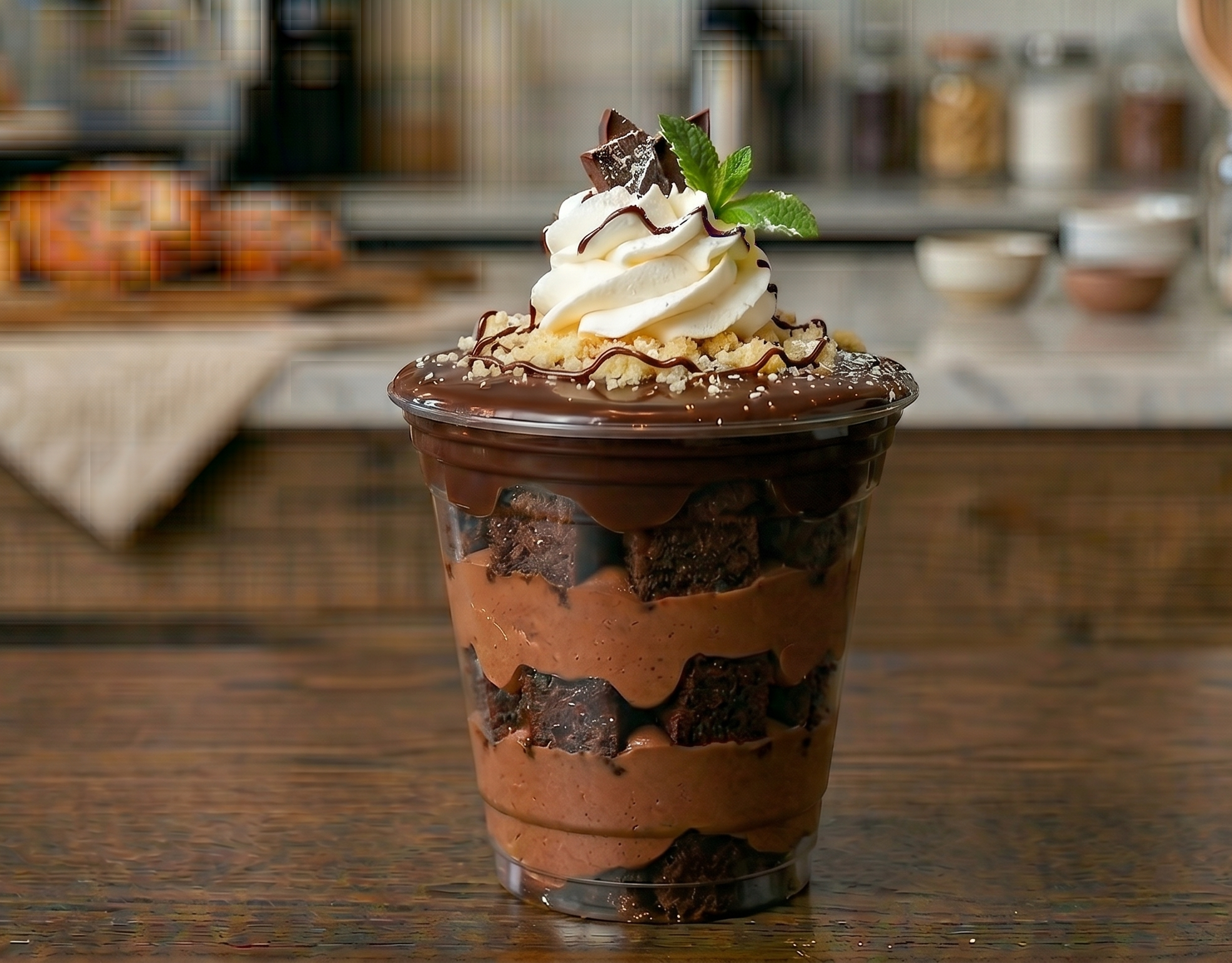 Chocolate mousse trifle