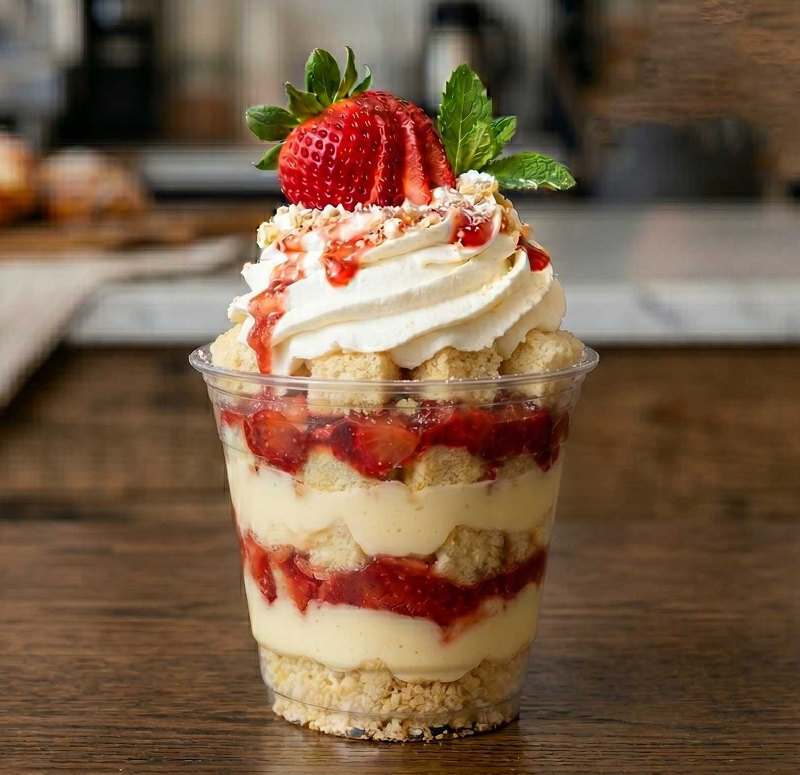 Strawberry Shortcake trifle